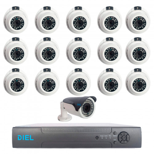Kit CCTV Profesional 16 Cámaras HD 20...