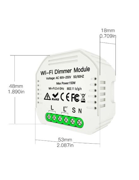 DIMMER WIFI SMART PST-MS105
