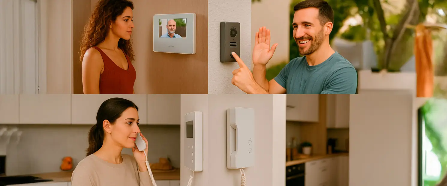 portero eléctrico con intercomunicador